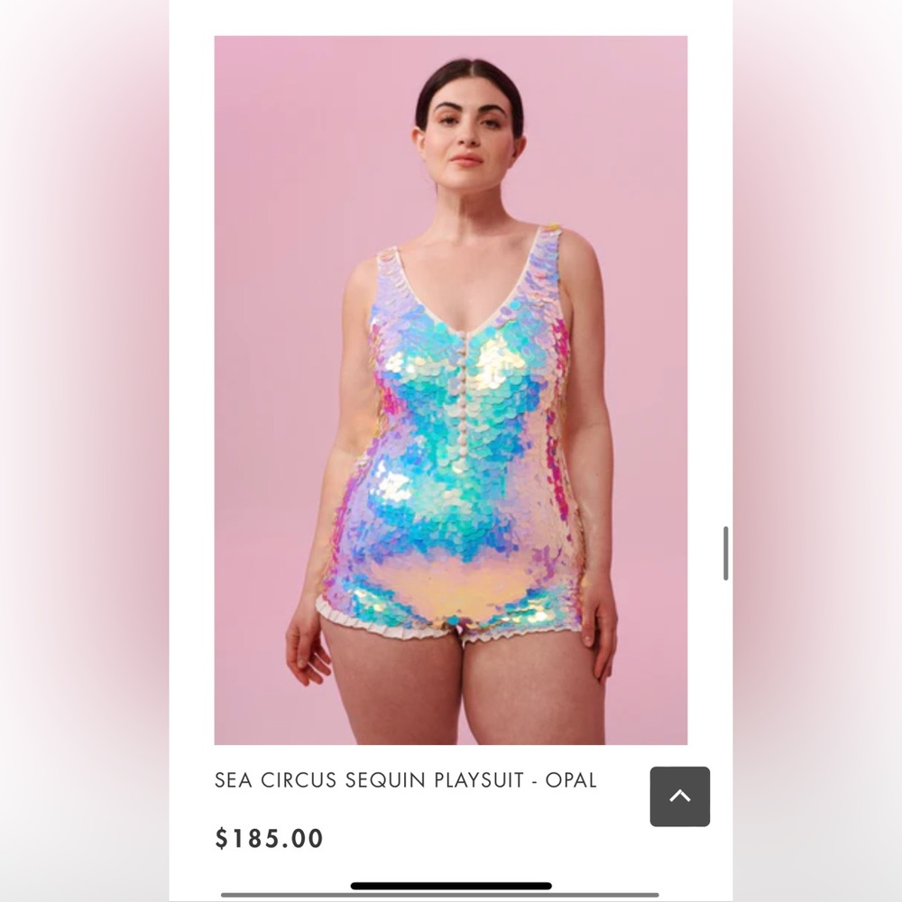 Rosa Bloom Sea Circus Playsuit in Opal - medium